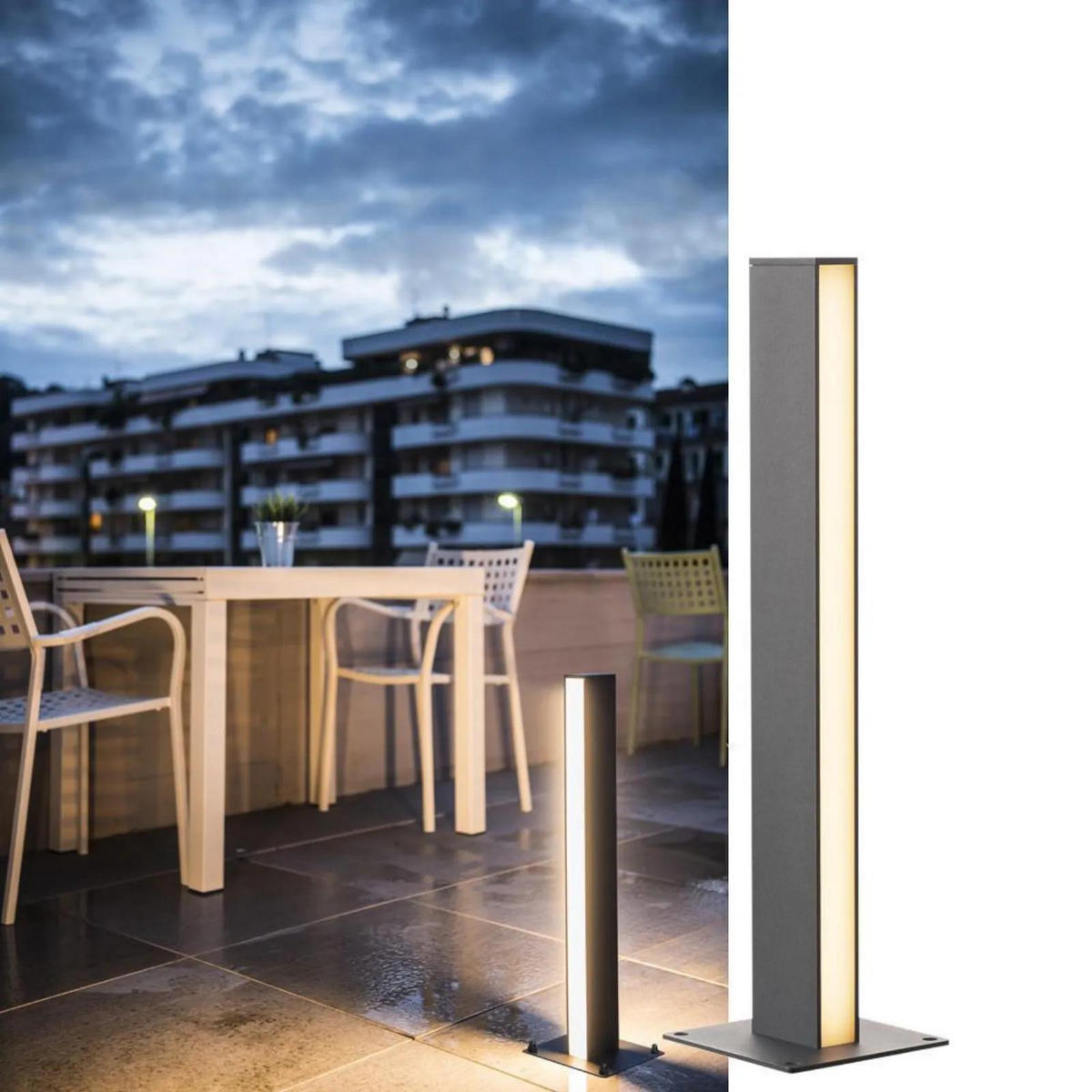 WEGELEUCHTE H-Pol Anthrazit - Anthrazit, Metall (16.5/16.5/66cm) - SLV