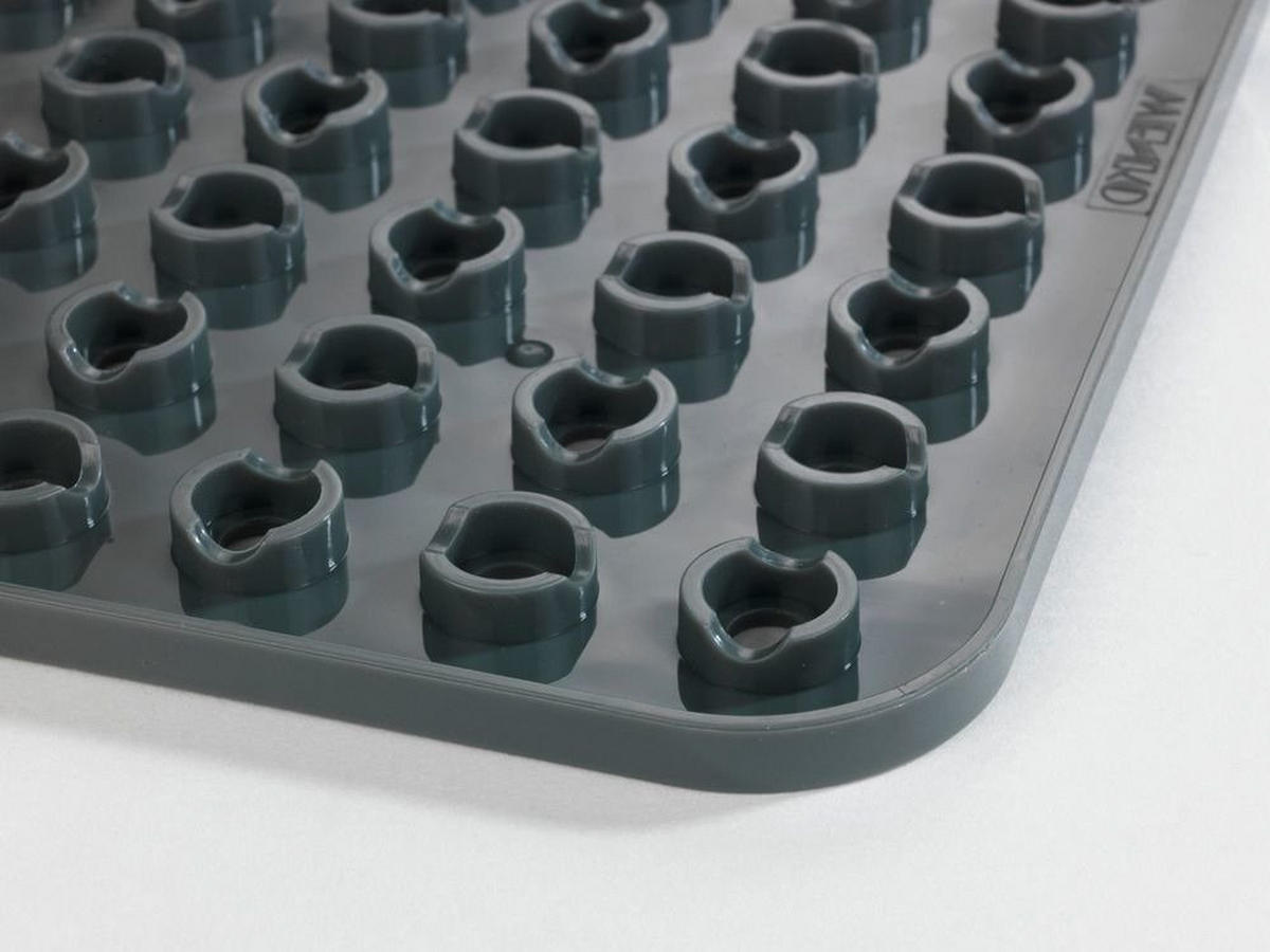 SCHUTZMATTE für Waschbecken grau 31/27,5/1 cm - Grau, Kunststoff (27.5/1/31cm) - Wenko