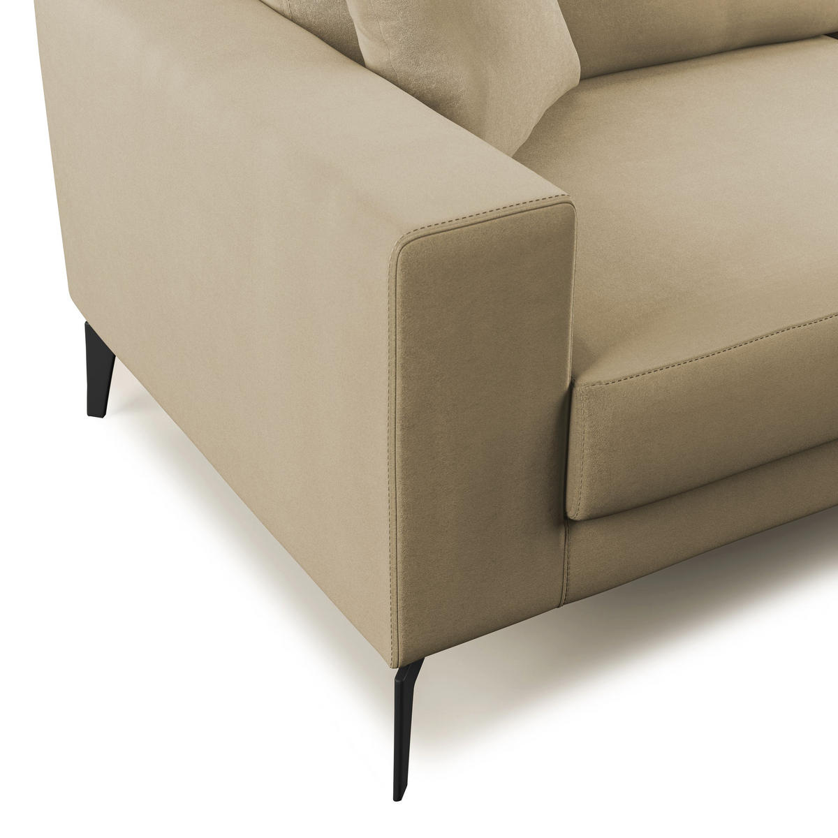 LINEARSOFA Prestige - Beige, Textil (146/95/91cm) - Divani.store