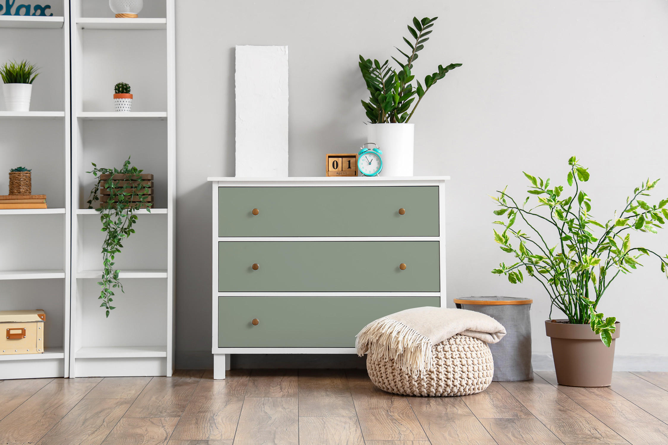 MÖBLAUFKLEBER 100x50 cm grün - Grün, Kunststoff (100/50/0.1cm) - Wallfluent