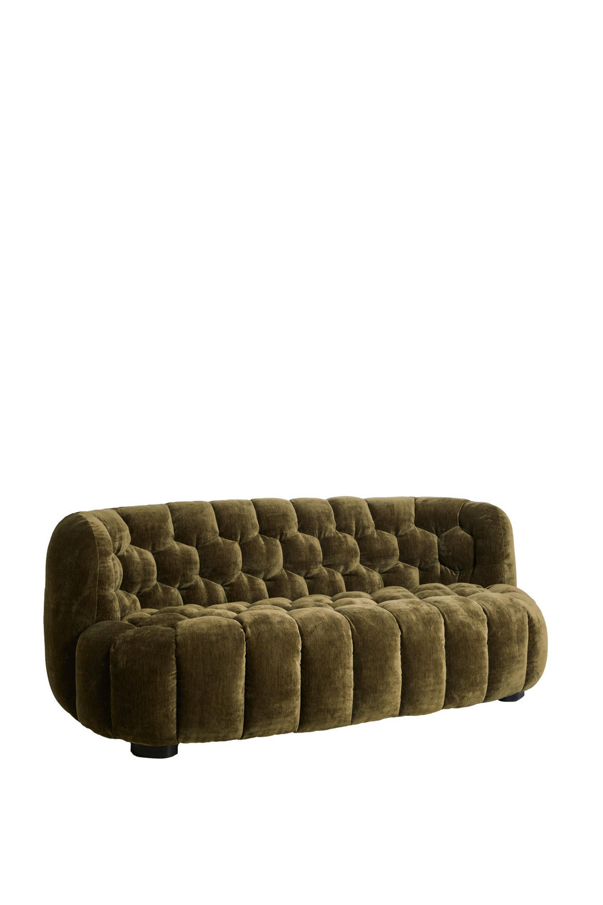 SITZMÖBEL - Grün - 200/100/78 cm - Grün, Textil (100/78/200cm) - Light & Living