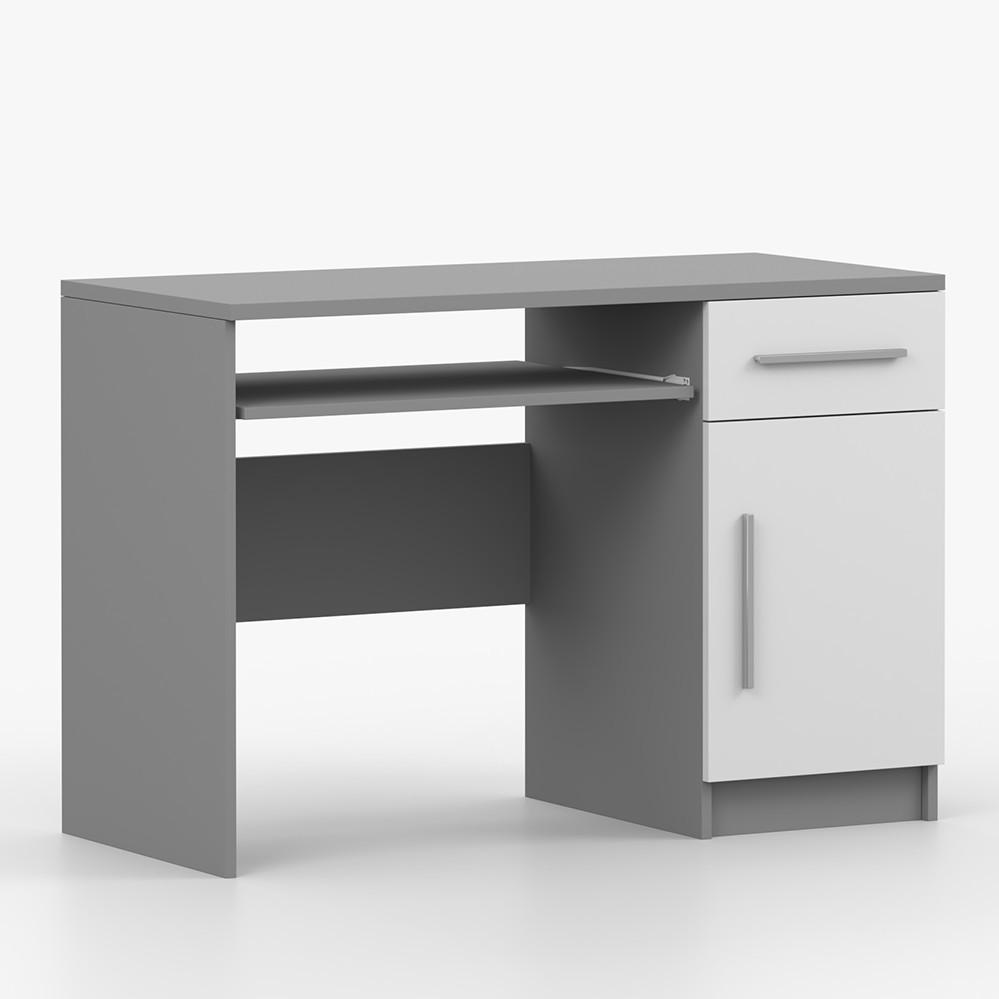 imoebel24 Kinderschreibtisch Grau 110x75x50 cm