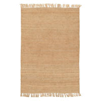 TEPPICH wendbar Jute hochwertig beige - Beige, Naturmaterialien (120/170cm) - AFK Living
