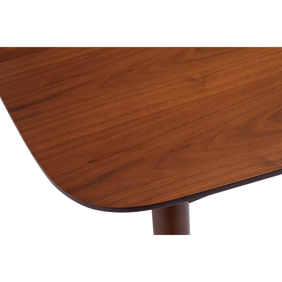 ESSTISCH Ausziehbar Nussbaum 90x130 NORDECO - Walnussfarben, Holz (90/90/75cm) - Miliboo