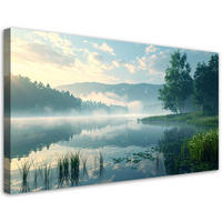 LEINWANDBILD Landschaften 100x50cm - Blau, Textil (100/50cm) - Feeby