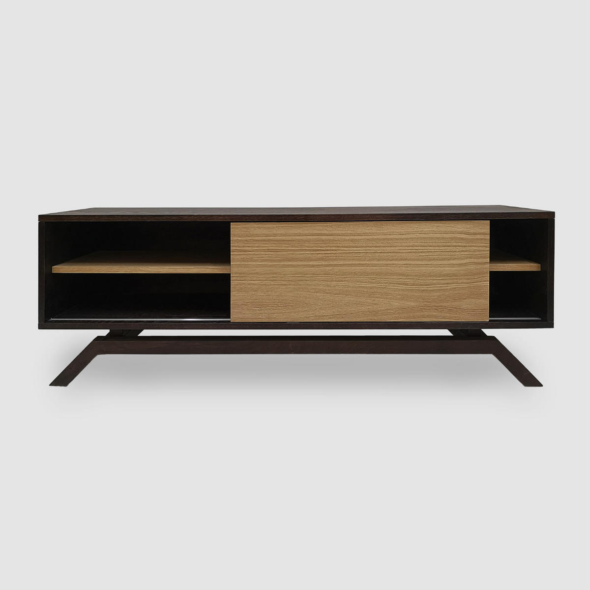 TV-KONSOLE aus Massivholz für das Wohnzimmer - CLEO - Eichefarben, Holz (150/50/35cm) - Rawood Furniture