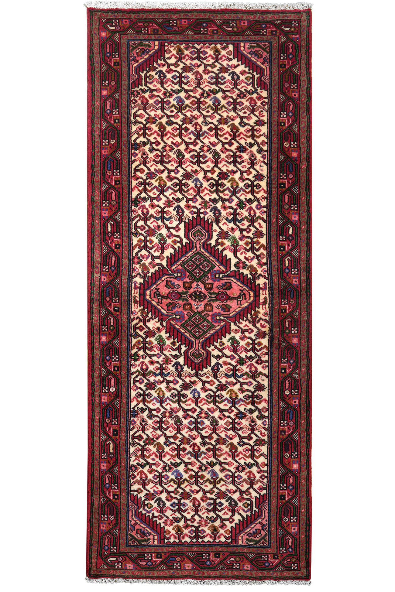 TEPPICH Assadabad Mehrfarbig 197/76 cm Schurwolle - Multicolor, Textil (76/197cm) - Looma