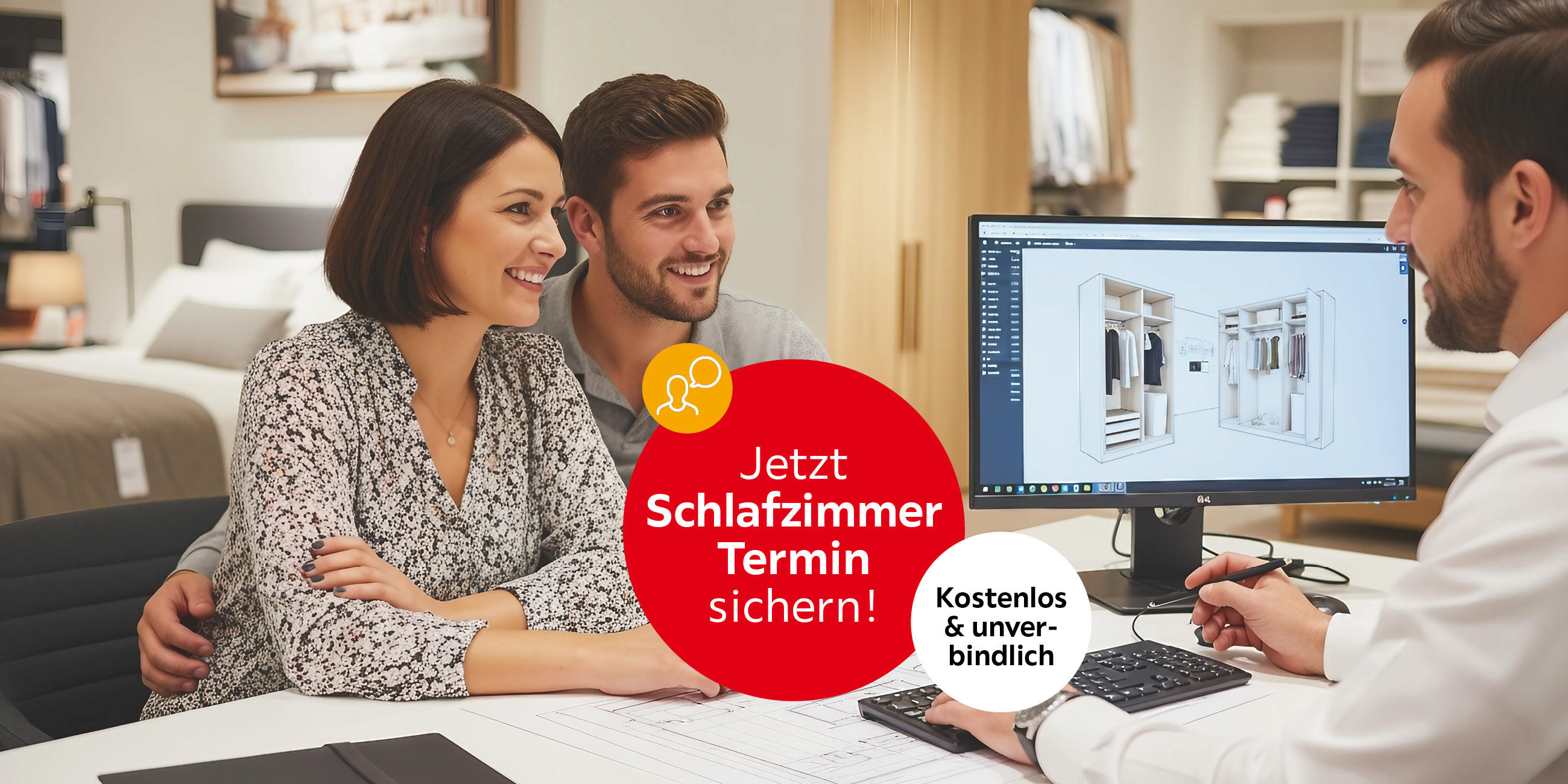 Jetzt Schlafzimmer Termin sichern! Kostenlos & unverbindlich