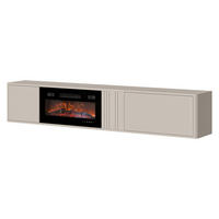 TV-LOWBOARD Philippe 190 mit Kamin - Kaschmir, Holzwerkstoff (190/36/31cm) - MIRJAN24