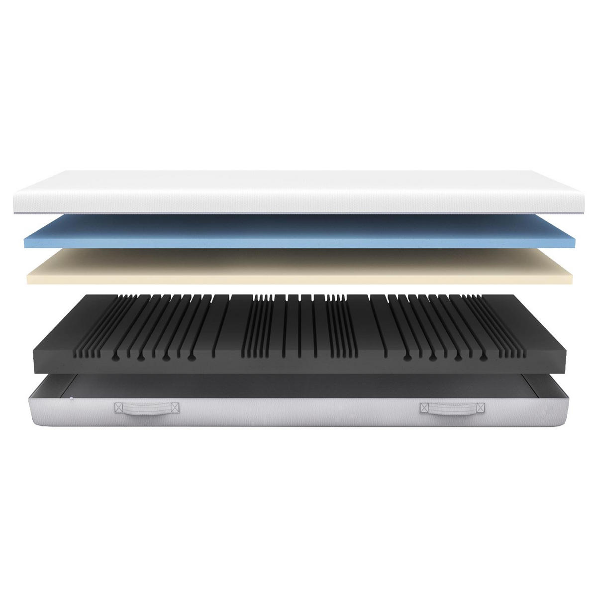 VISCOMATRATZE Premium 120x200 cm - Weiß, Textil (120/200cm) - Sleezzz