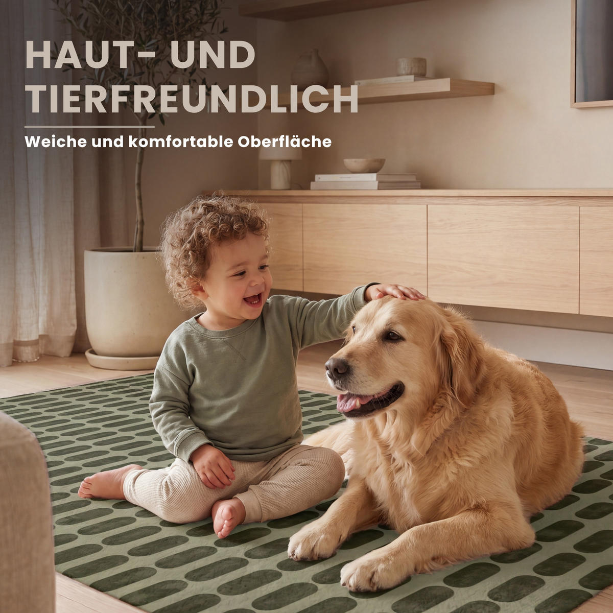 KOBERCE - Rytmické - Impact - Zelené - 150x90 cm - olivovozelená, textil/plast (150/0.4cm) - OnlyWow