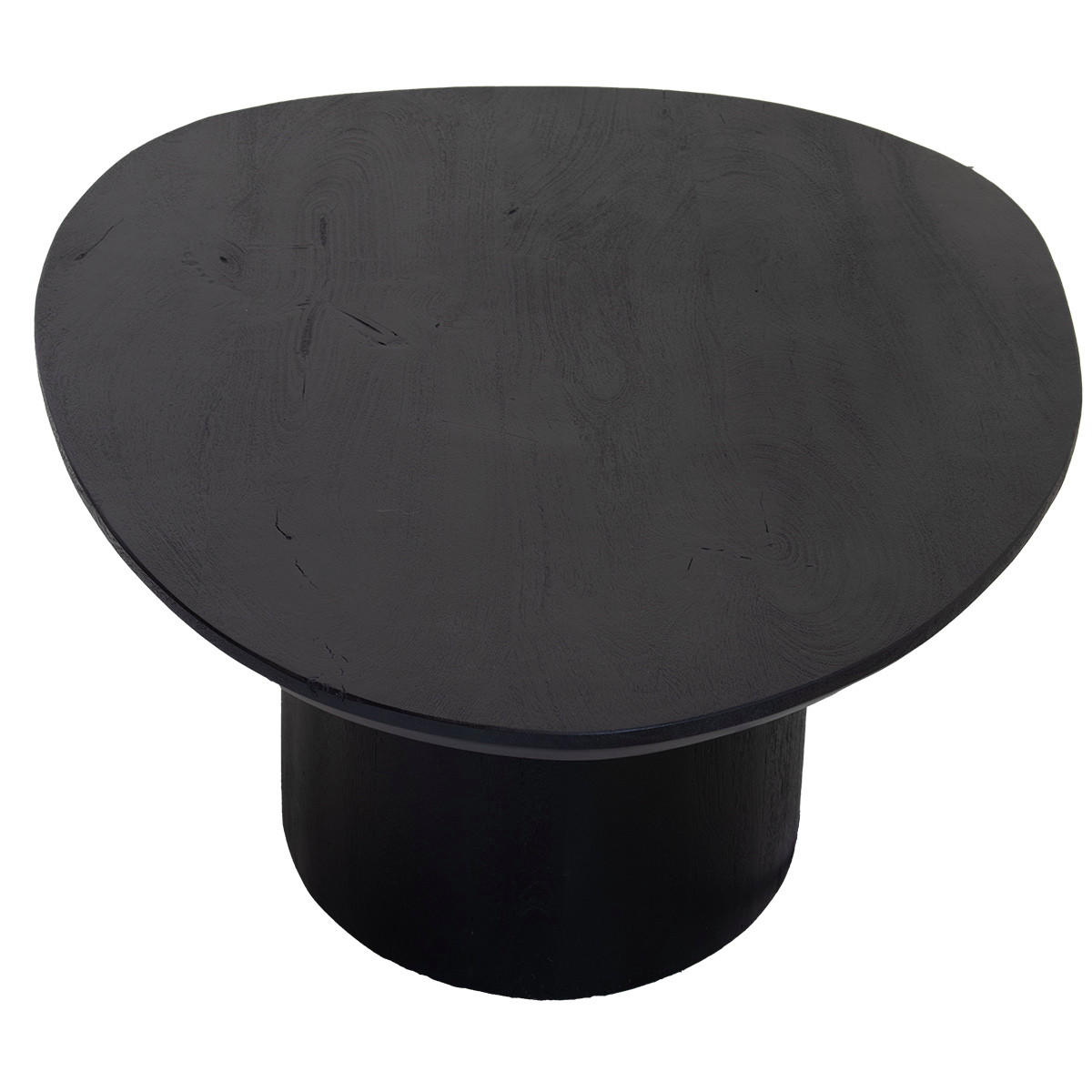 COUCHTISCH organisch aus Mangoholz 110cm, schwarz - Schwarz, Holz (110/70/33cm) - Giga Meubel