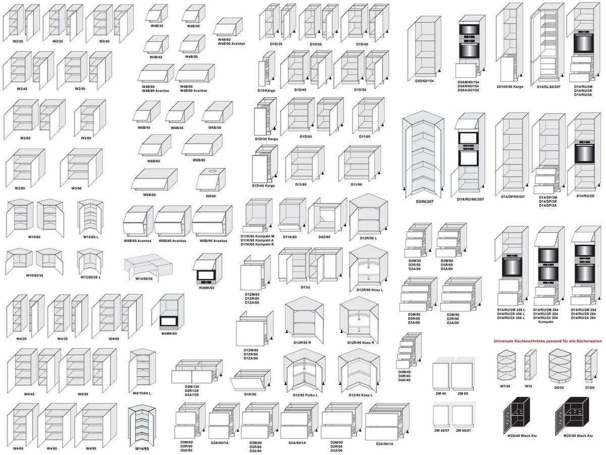 SCHUBLADENUNTERSCHRANK Treviso weiß / Pembroke - schwarz 60 / 50 / 82cm - Eichefarben/Weiß, Holz/Holzwerkstoff (60/82/50cm) - Feldmann-Wohnen