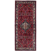 ORIENTTEPPICH handgeknüpft Assadabad Rot 196/81 cm Schurwolle - Rot, Textil (81/196cm) - Looma