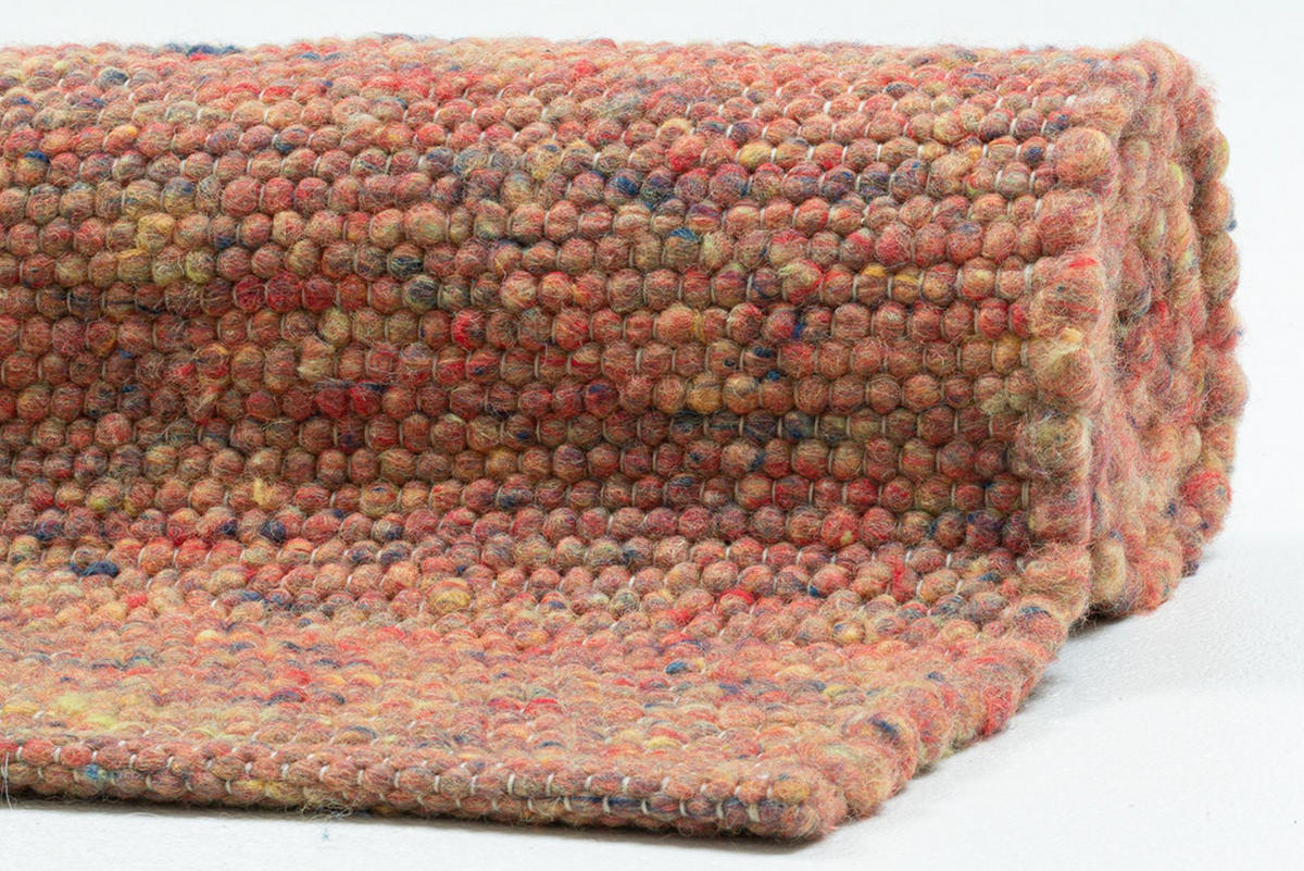HANDWEBTEPPICH Alm-Freude 140x200 cm - Terra cotta, Textil (140/200cm) - THEKO