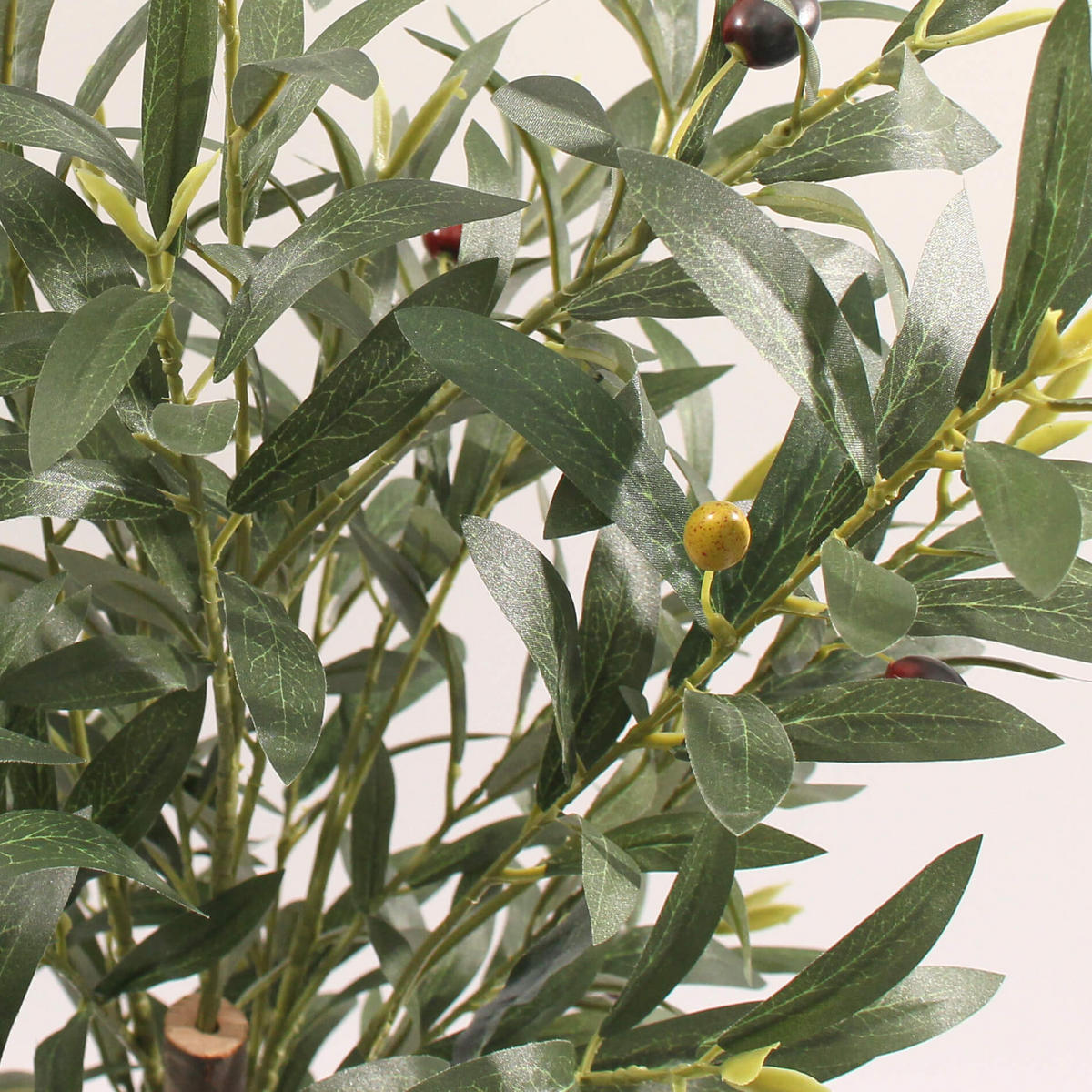 KUNSTPFLANZE Olivenpflanze 120 cm - Grün, Kunststoff (120cm)