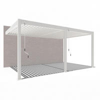 WANDPAVILLON Deluxe Terrassenüberdachung Aluminium 3,6 x 5,3 m weiß - Weiß, Metall (360/255/530cm) - WEIDE