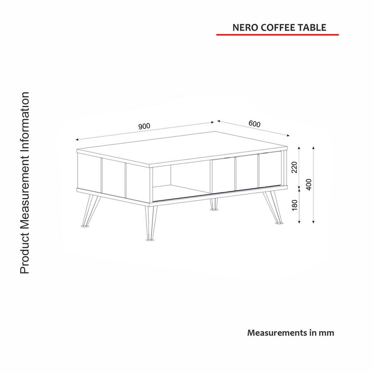 COUCHTISCH Nero Rebab Braun Dunkelgrau - Dunkelgrau/Goldfarben, Holzwerkstoff/Kunststoff (60/90/40cm) - moebel17