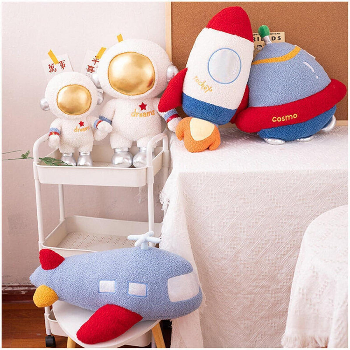 PLÜSCHTIER Rakete Super Soft Kawaii Kuscheltier - Multicolor, Textil (23/27cm)