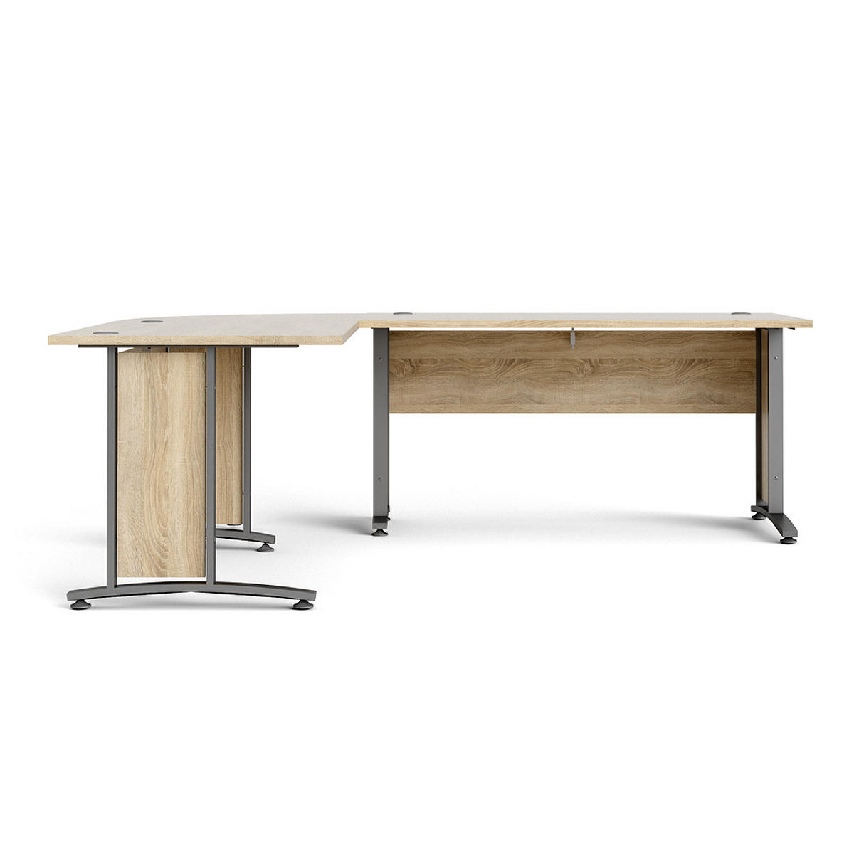ECKSCHREIBTISCH Eiche Dekor - Eiche Wotan, Holzwerkstoff (230/200/75cm) - ebuy24