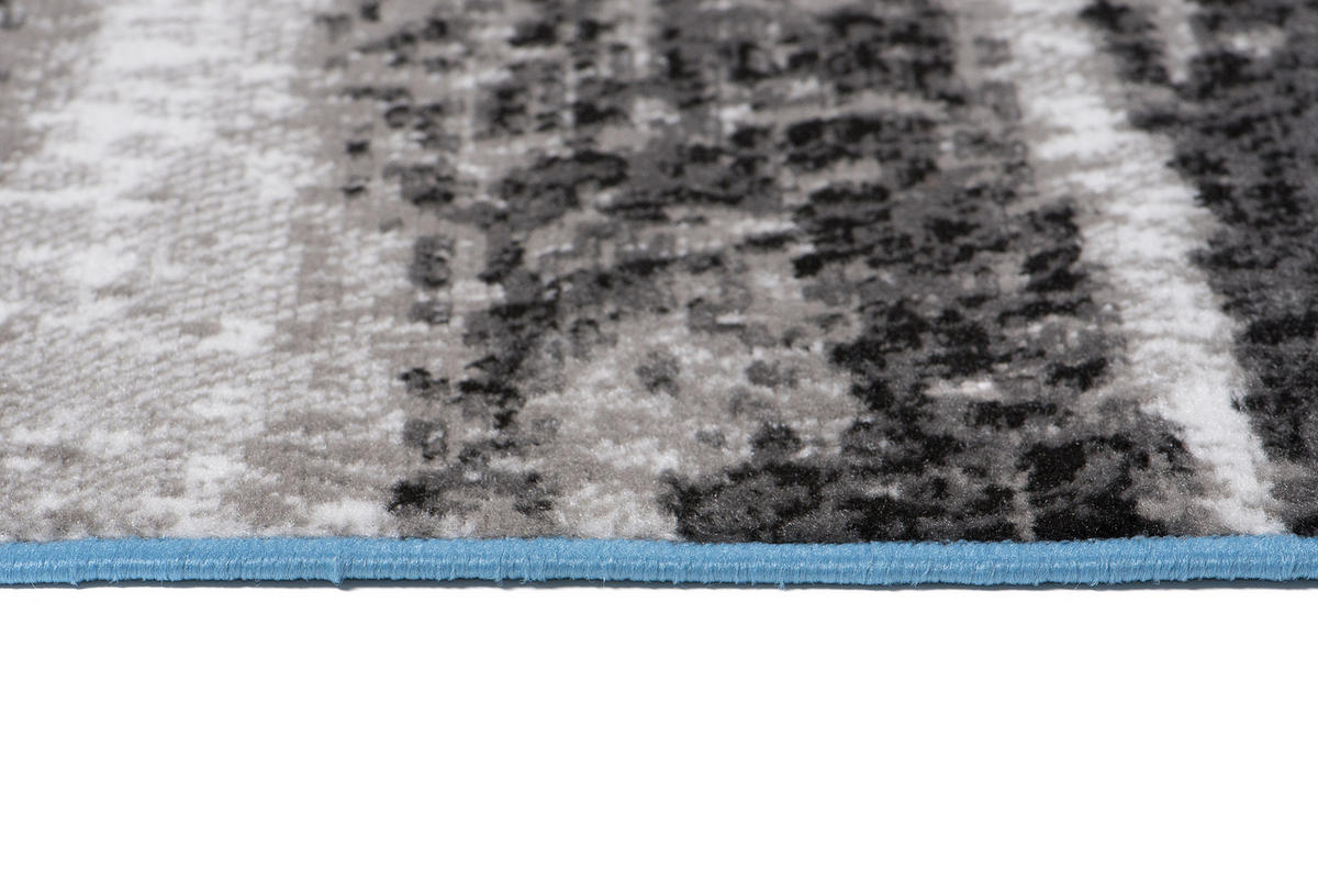 TEPPICH MAYA Blau Meliert Streifen Verwischt 180/250 cm - Blau, Textil (180/250cm) - Tapiso
