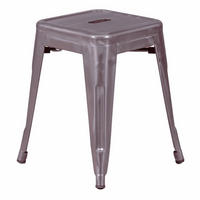 HOCKER Metall Alufarben - Alufarben, Metall (37/46/37cm) - Nest Dream