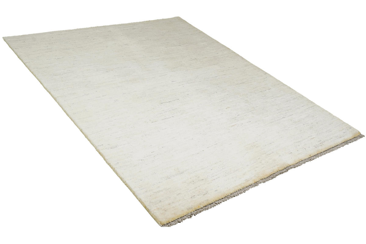 TEPPICH Gabbeh Beige 204/157 cm Schurwolle - Beige, Textil (157/204cm) - Looma