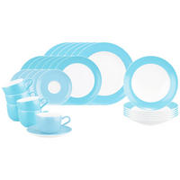 KOMBISERVICE Liberty Pure Colors Lagoon Blue 30er Set - Blau, Keramik (1/1/1cm) - Seltmann Weiden