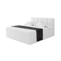 BOXBETT mit Matratze H3 - FAMA - 120x200 cm Weiß Quelle - Weiß, Holzwerkstoff (120/200cm) - ALTDECOR