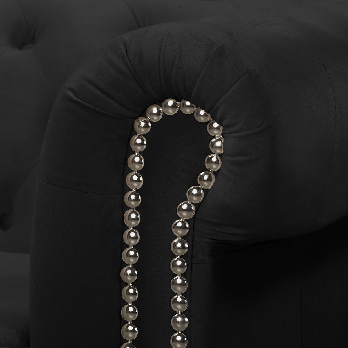 2-SITZER SOFA - Buchefarben/Schwarz, Buchenholz/Textil (148/72/86cm) - home24