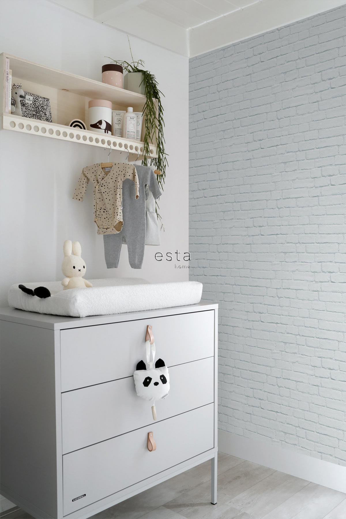 TAPETE Steinoptik 53 cm x 10.05 m - Grau, Papier (53/1000cm) - ESTAhome