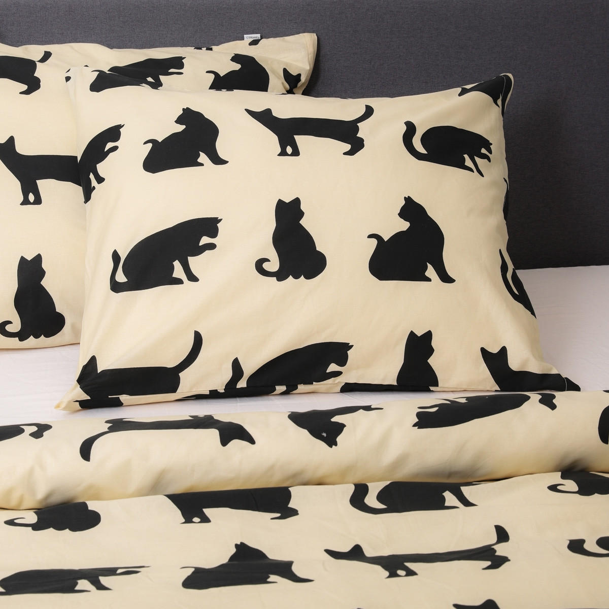 BETTWÄSCHE Poes Baumwolle beige 220/200 cm - Beige, Textil (220/200cm) - Homla