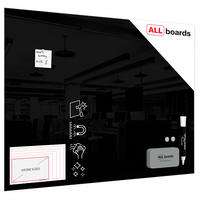 GLASBOARD Schwarz 120x90cm - Schwarz, Glas (120/90/0.7cm) - ALLboards