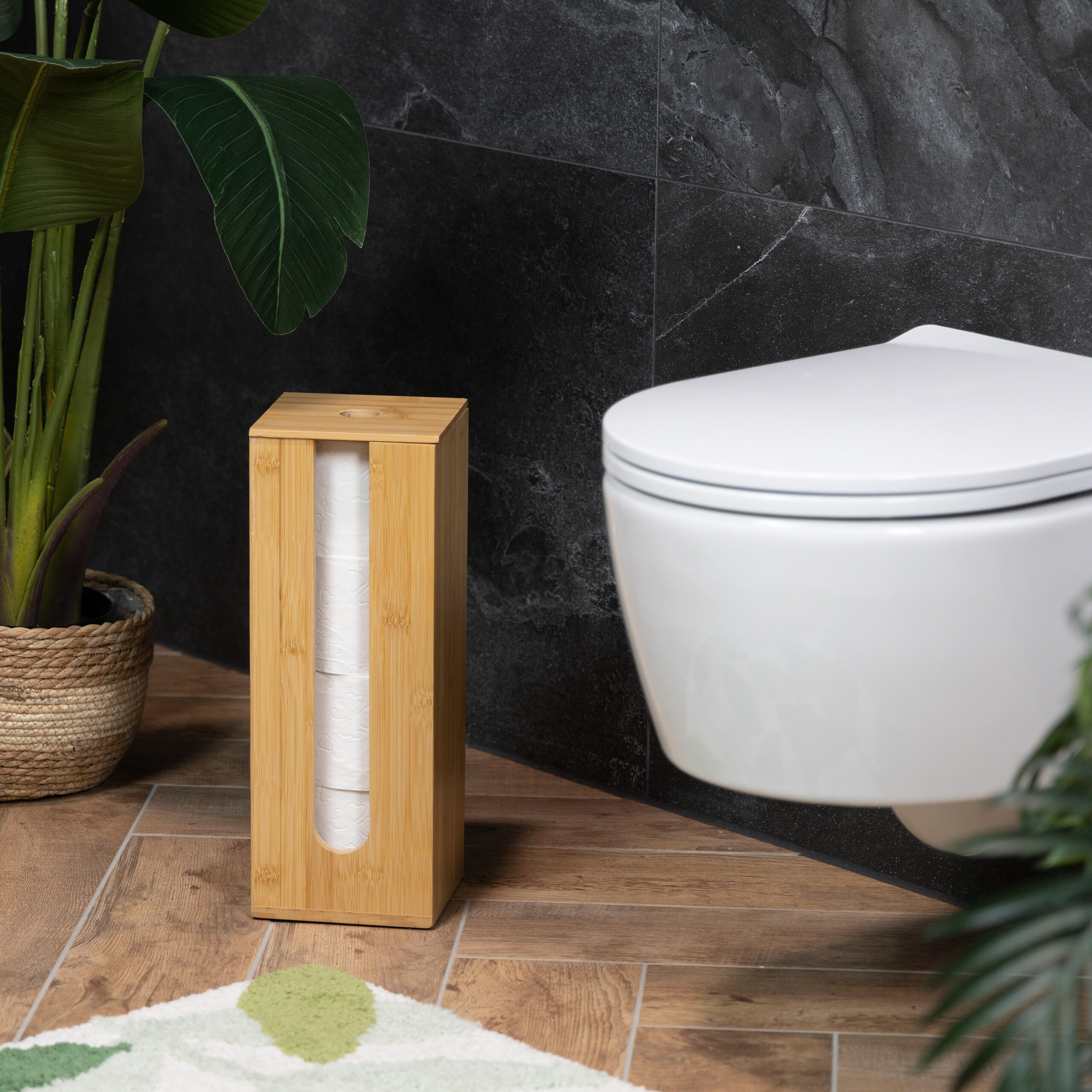 TOILETTENPAPIER-AUFBEWAHRUNG - Hellbraun, Holz/Holzwerkstoff (15/40.5/15cm) - Relaxdays