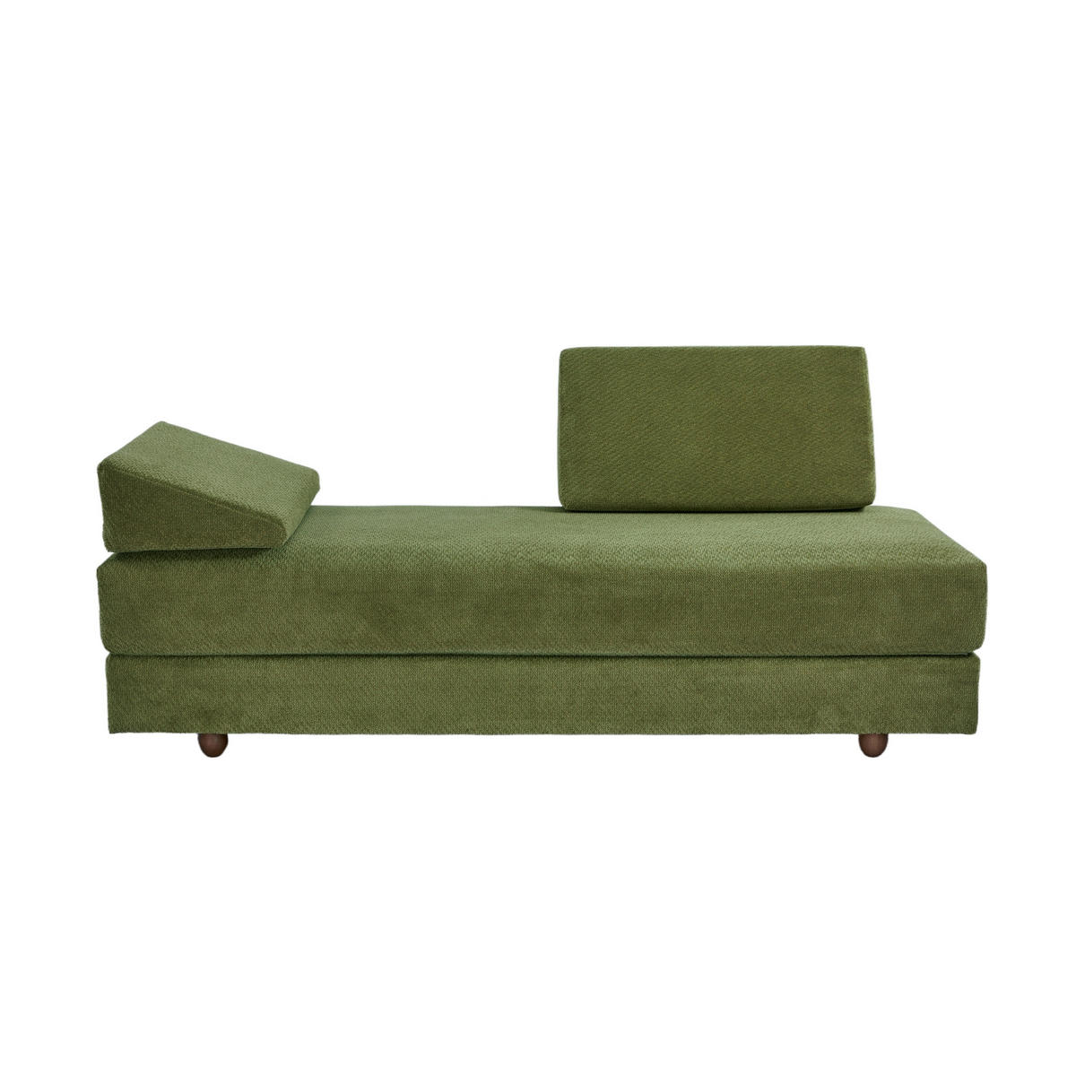 SCHLAFSOFA Stoff Grün - Grün, Textil (200/90/80cm) - Nordlys