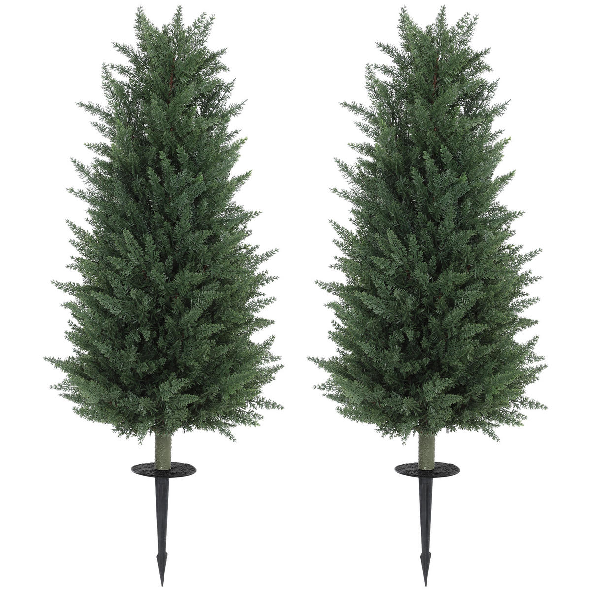 KUNSTPFLANZE DE-08581 2er-Set mit 831 Blättern Grün - Grün, Kunststoff (100cm) - ComfortXL