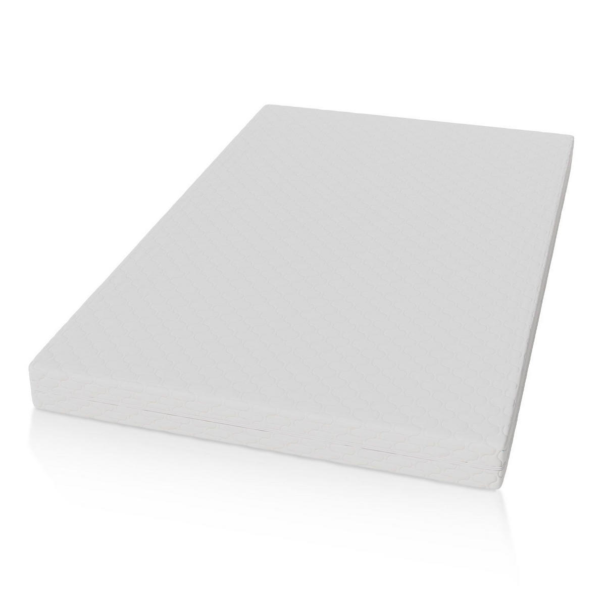 KALTSCHAUMMATRATZE 120x200 cm - Weiß, Textil (160/200cm) - Juskys