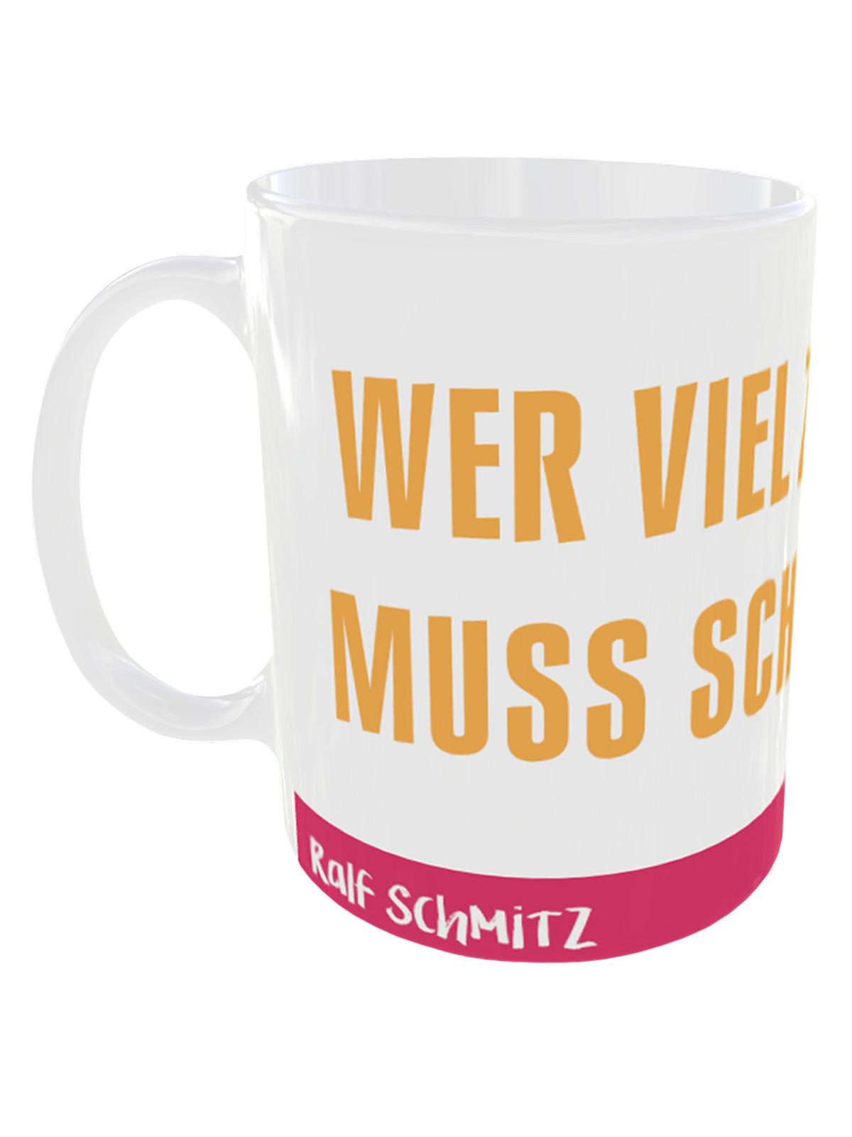 KAFFEEBECHER Ralf Schmitz Wer viel zu Sagen hat, muss schneller reden Mehrfarbig 320 ml - Multicolor, Keramik (0.32L) - United Labels