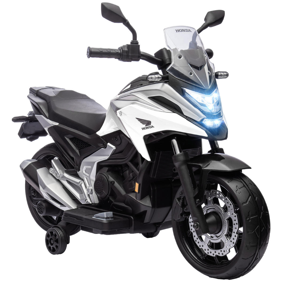 KINDER Elektro-Motorrad - Weiß, Kunststoff/Metall (107/46/75cm) - AIYAPLAY