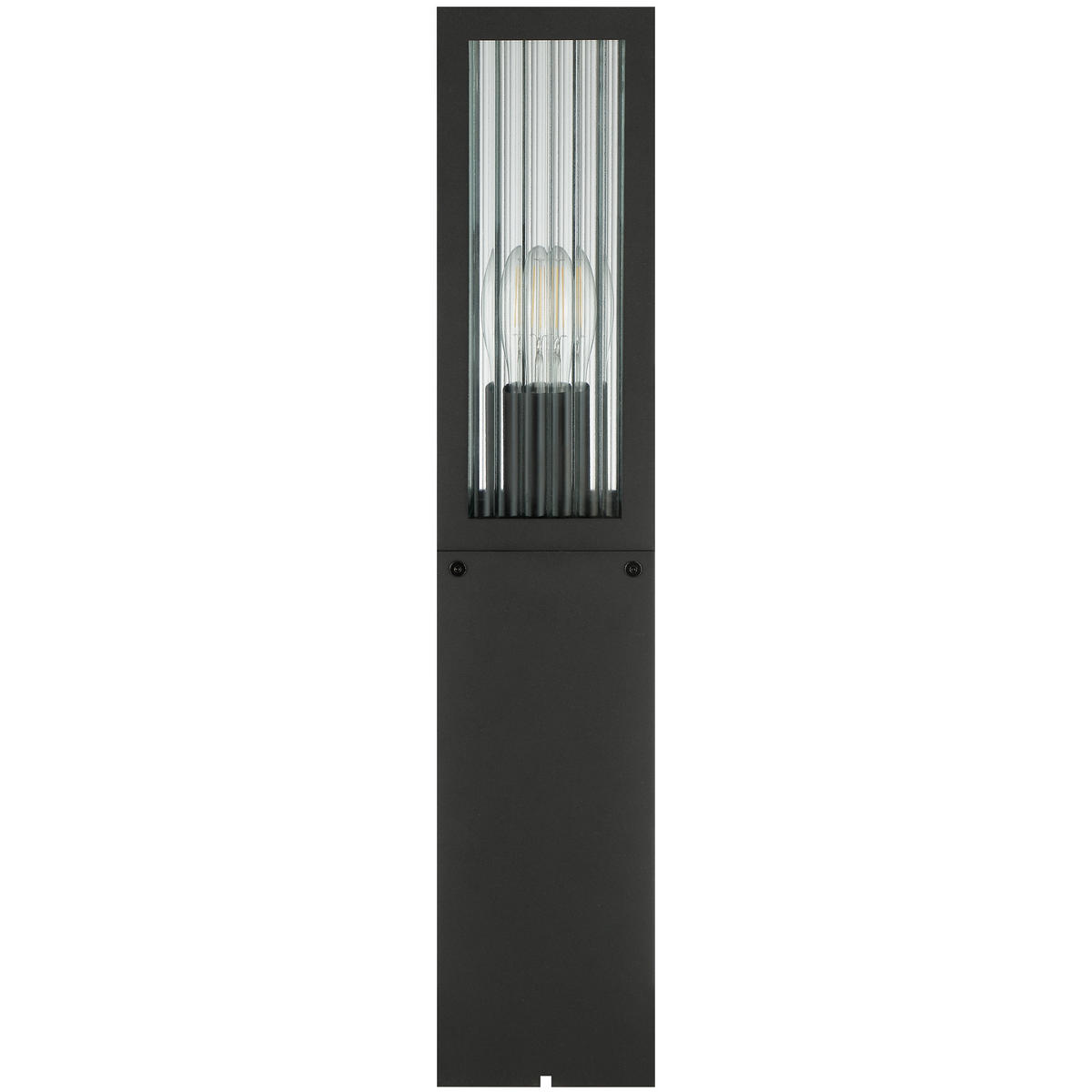LED AUßENLEUCHTE Getta Schwarz 10/10/50 cm - Schwarz, Metall (10/10/50cm) - Brilliant