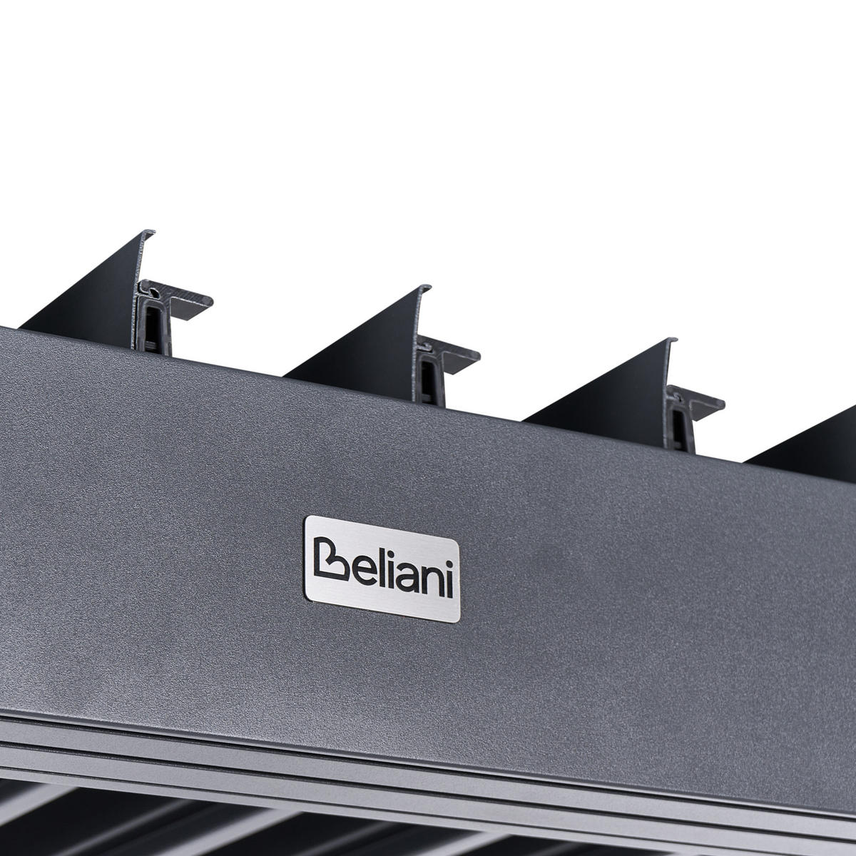 ZAHRADNÍ PERGOLA Černá Forno II - černá, kov (296/225/296cm) - Beliani