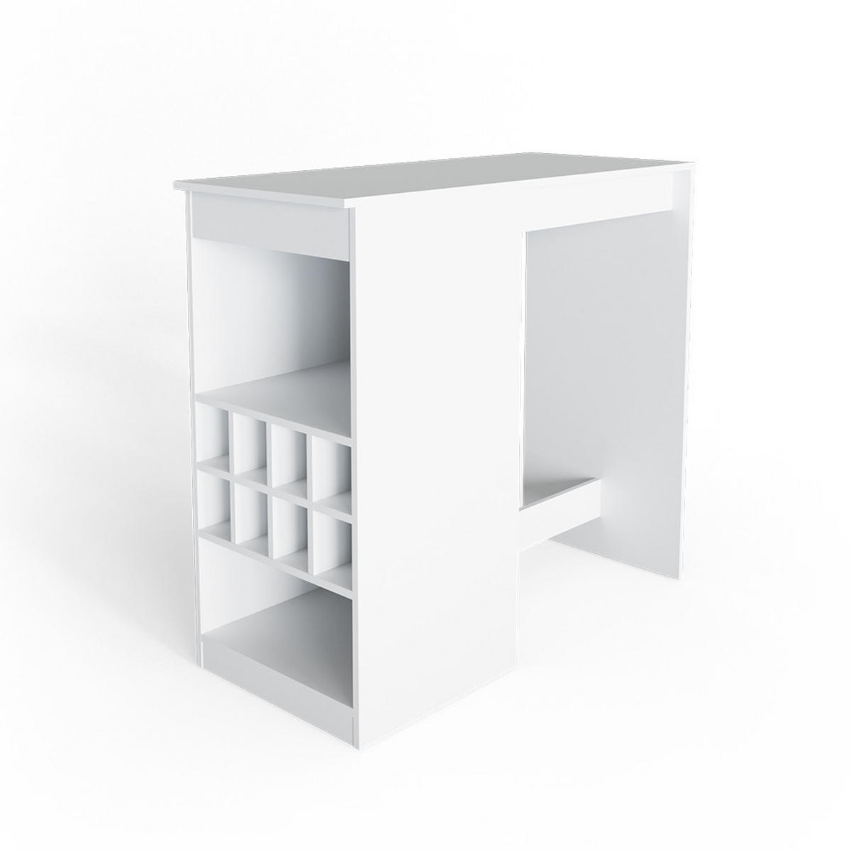 BARTISCH Ross Weiß 115 x 50 cm - Weiß, Holzwerkstoff (115/104.6/50cm) - Vicco