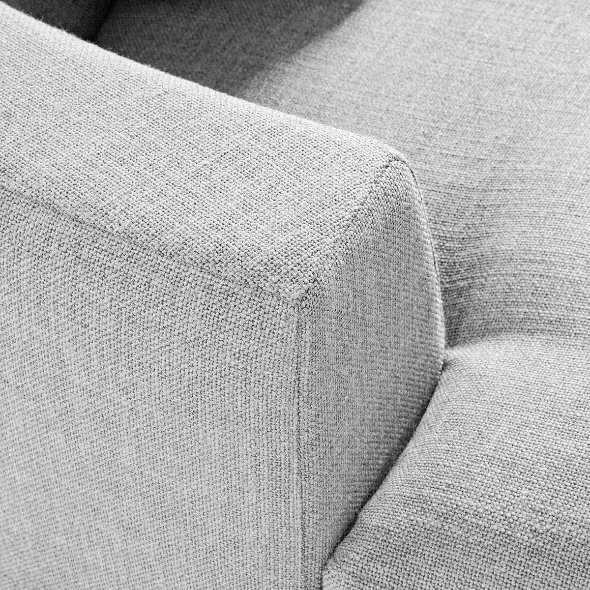 MODULLONGCHAIR - Hellgrau, Textil (194/80/145cm) - home24