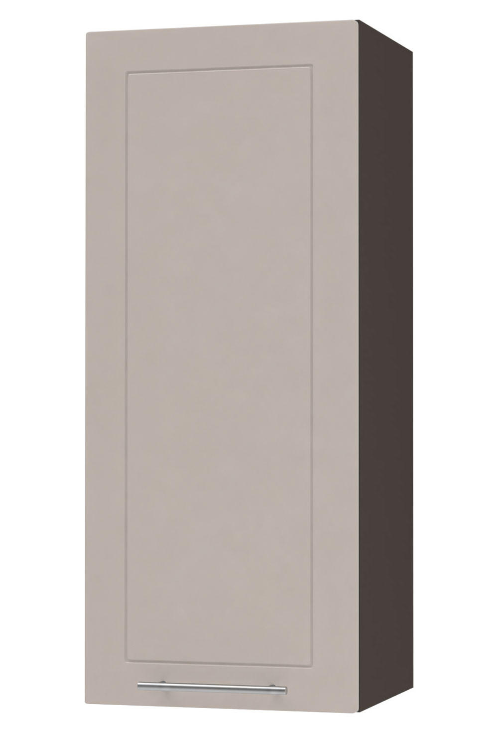 KÜCHENHÄNGESCHRANK Kvantum W4/40 Lava / Kaschmir Matt 40 / 32,5 / 96cm - Kaschmir/Dunkelgrau, Holz/Holzwerkstoff (40/96/32.5cm) - Feldmann-Wohnen