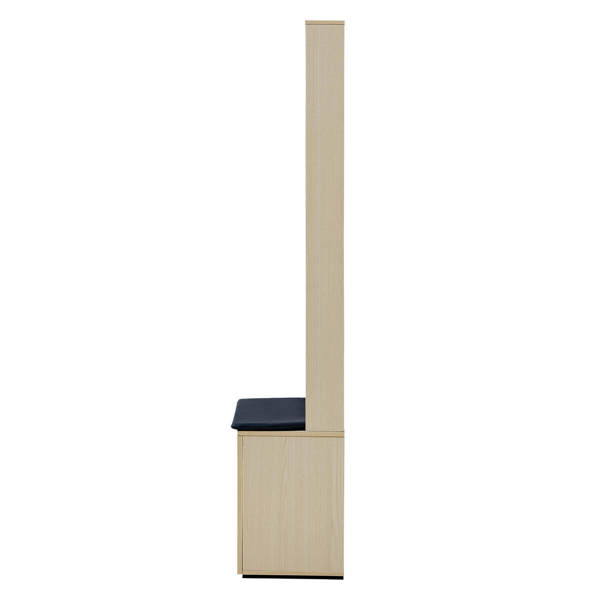 GARDEROBE Sitzbank Schuhschrank 4 Haken Stauraum Flur Organizer - Naturfarben, Holzwerkstoff (61/179.5/35cm) - FLIEKS