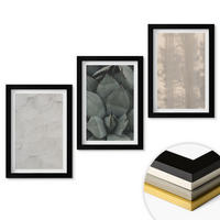 WANDBILDER 3er-Set - 20x30 cm Schwarzer Rahmen - Sommerliche tropische Texturen - Schwarz, Kunststoff (20/30cm) - ArtPrintCave