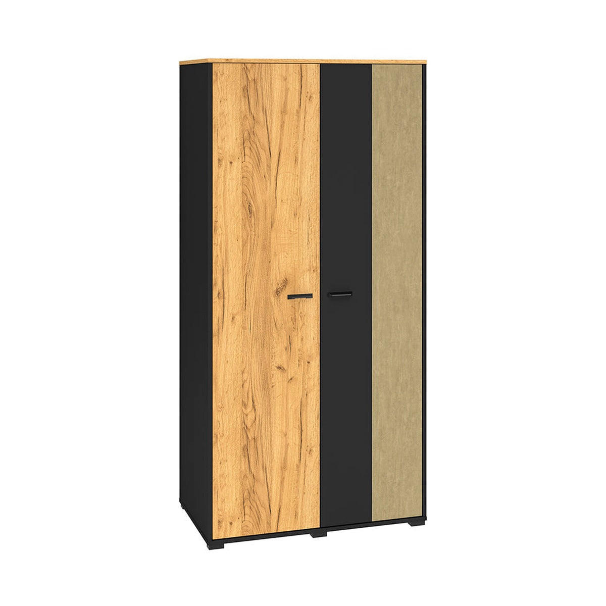KLEIDERSCHRANK – 92 cm – Colt – Eichefarben – KS-001 - Eichefarben, Holzwerkstoff (92/190/55cm) - hi-markt