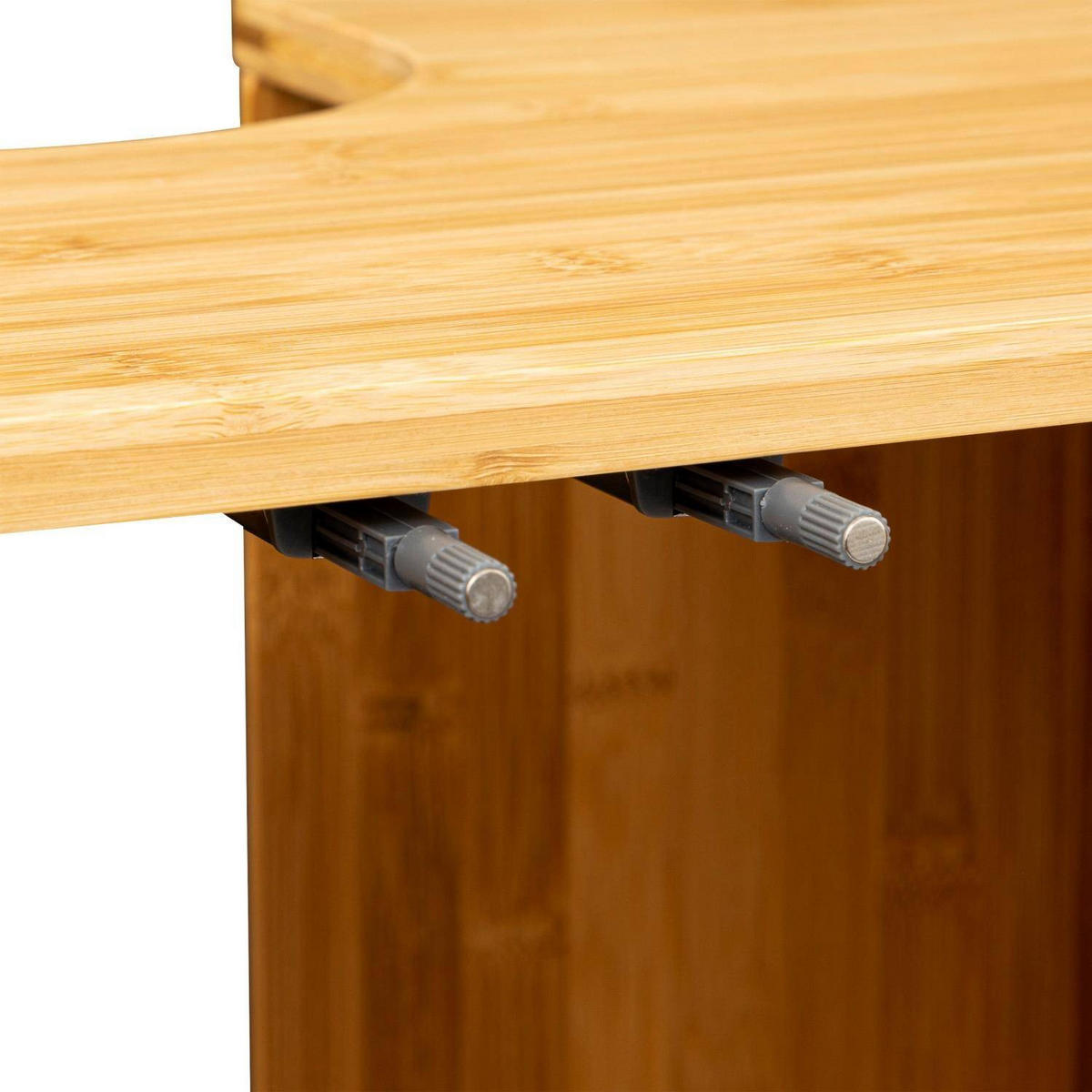 WASCHBECKENUNTERSCHRANK Bambus - Braun, Naturmaterialien (33.5/80.2/69.8cm)