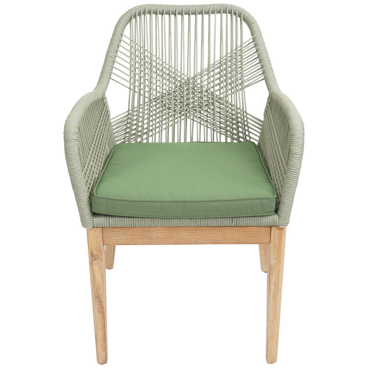 GARTENSTUHL H56B Grün, Grün - Grün, Holz (58/85/59cm) - MCW
