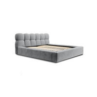 POLSTERBETT schenilen Struktur Paulon 180x200 cm, Grau - Grau, Textil (180/200cm) - Fedve